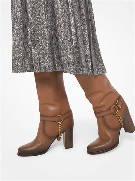 michael kors gretchen boots|Michael Kors burnished boots.